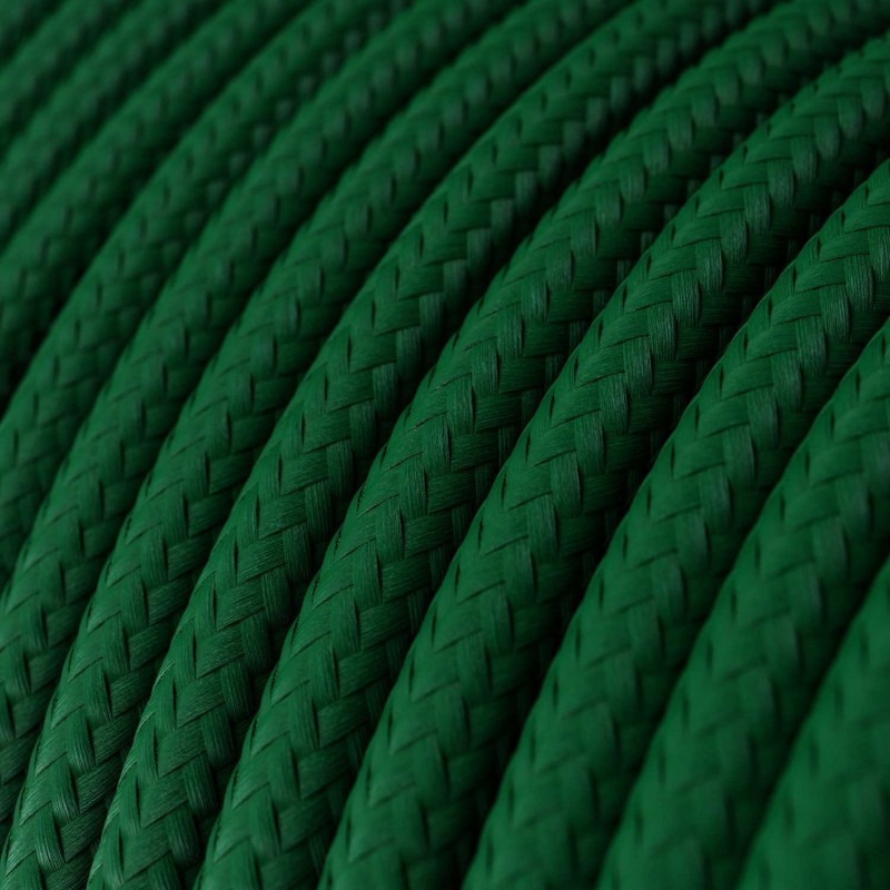 Textilkabel i viskos - RM21 Mörkgrön