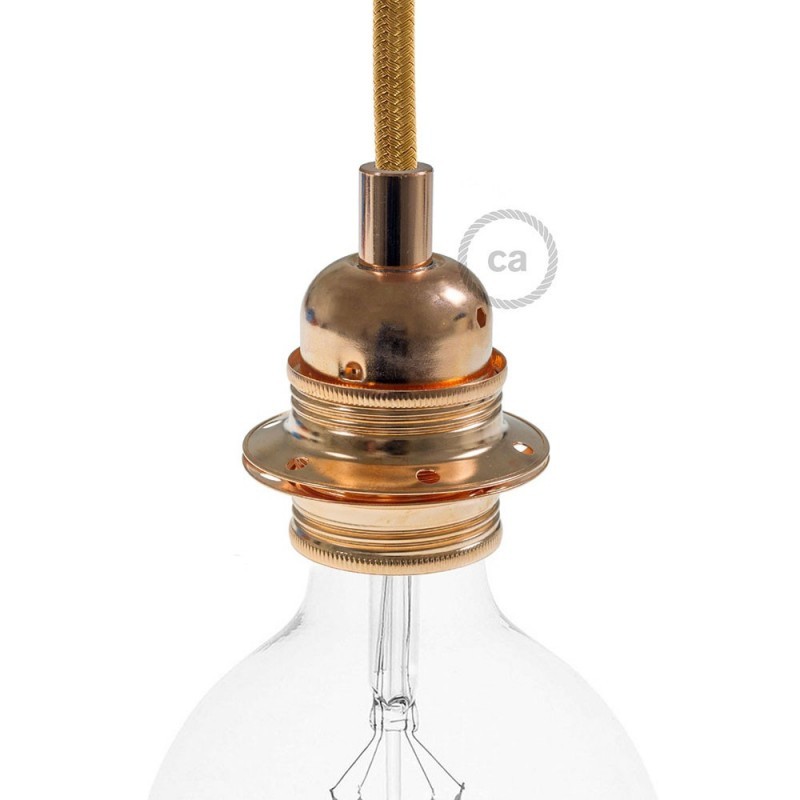 lamphållare metall koppar