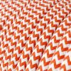 Textilkabel - RZ15 Orange Zig Zag