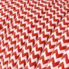 Textilkabel - RZ09 Röd Zig Zag