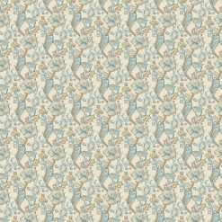 GOLDEN LILY LINEN/TEAL - William Morris