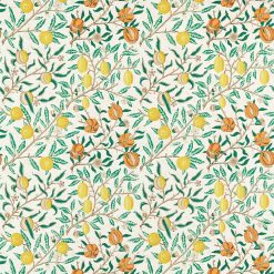 Tyg William Morris - Fruits - SAP GREEN/TANGERINE