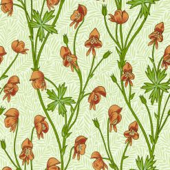 Monkshood - Tangerine/Sage